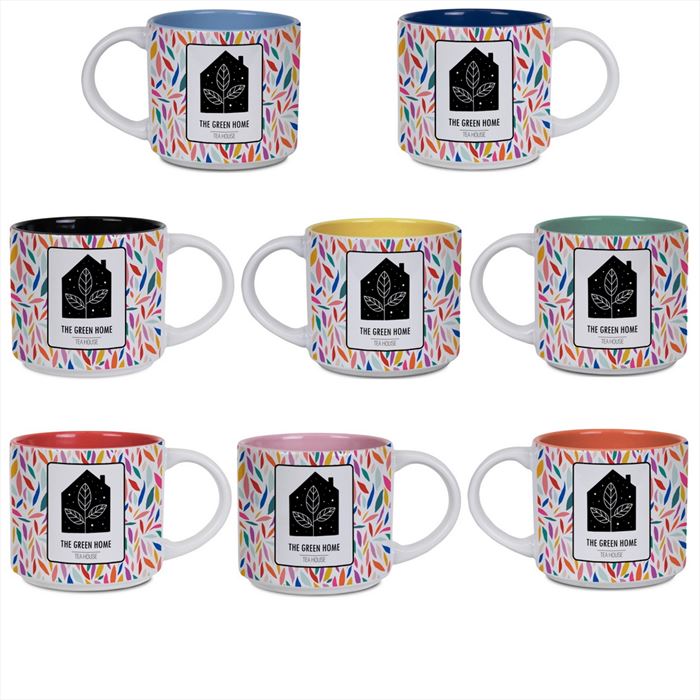DX9045 14 Oz. White Metro Two-Tone Gloss Ceramic Mug With Full Color Custom Imprint